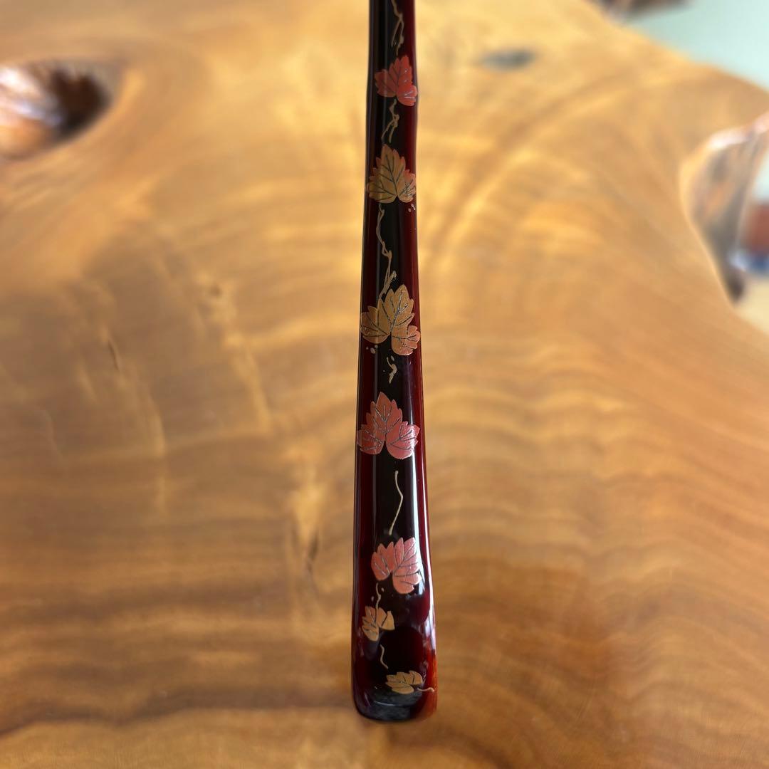 輪島塗 蔦 茶杓 秋斎造 茶道具 共箱