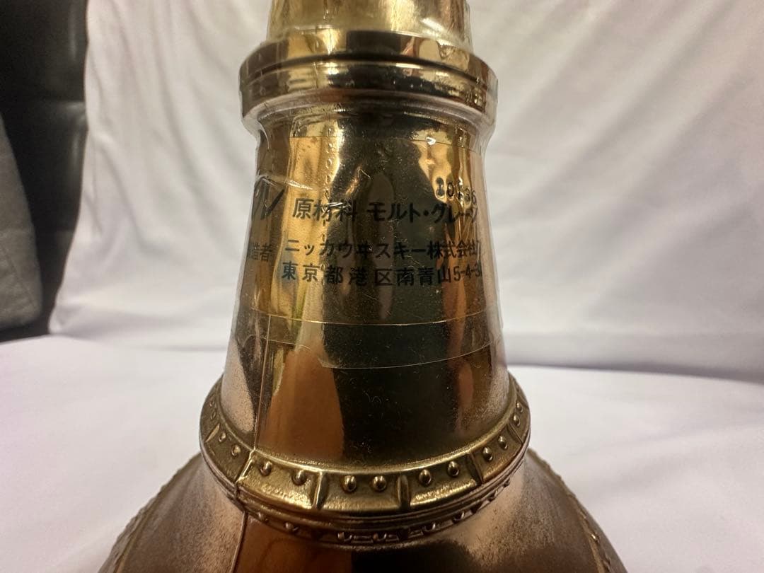 ウイスキー ボトル型 デキャンタ風 オブジェ（レトロ／ブロンズ）