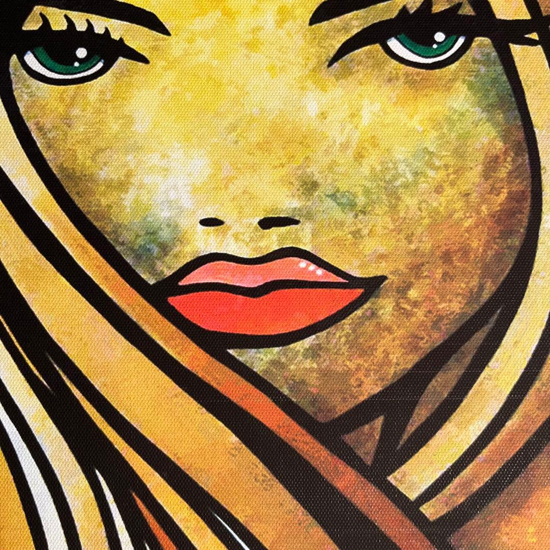 キャンバスプリントoriental girl 絵画 額付き インテリア