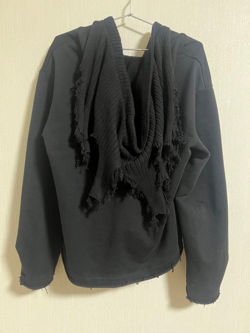 GRANCY グランシー　ニットレイヤードデザインジップフーディS本日大幅値引き