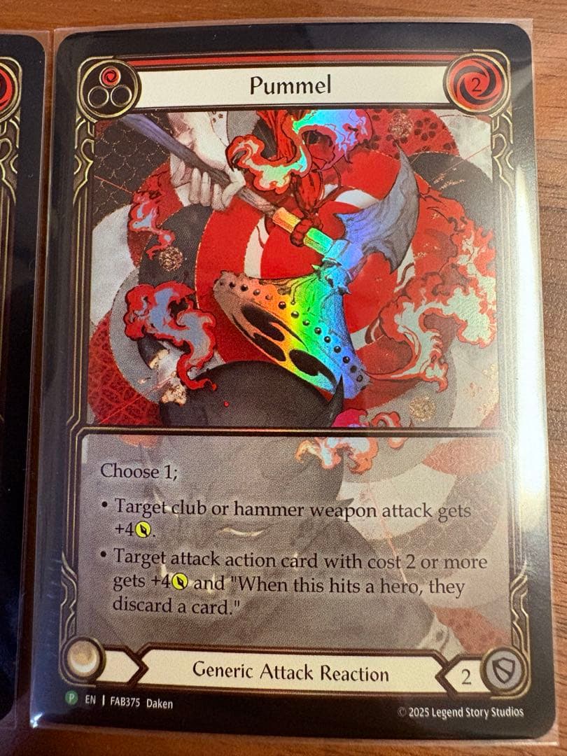 Pummel 殴打 プロモ RF 2枚 未使用 FAB375 FaB 英語版