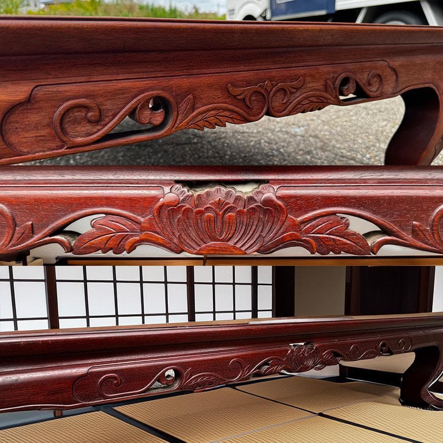 カリモク 家具 本花梨高級座敷机 ME5090KR 座卓テーブル