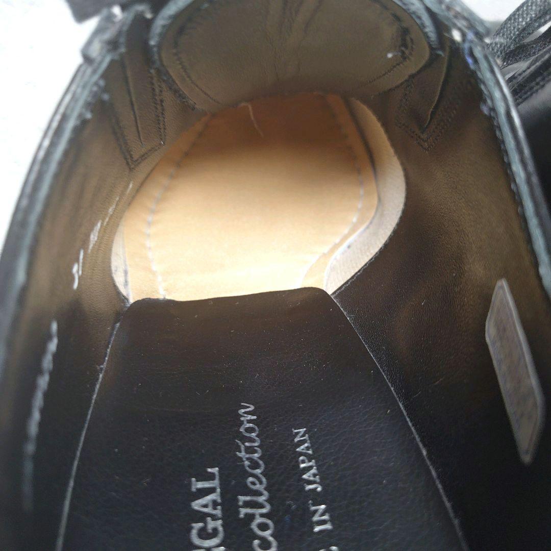 人気定番デザイン 未使用級 REGAL【25】 ストレートチップ サイドゴア 黒