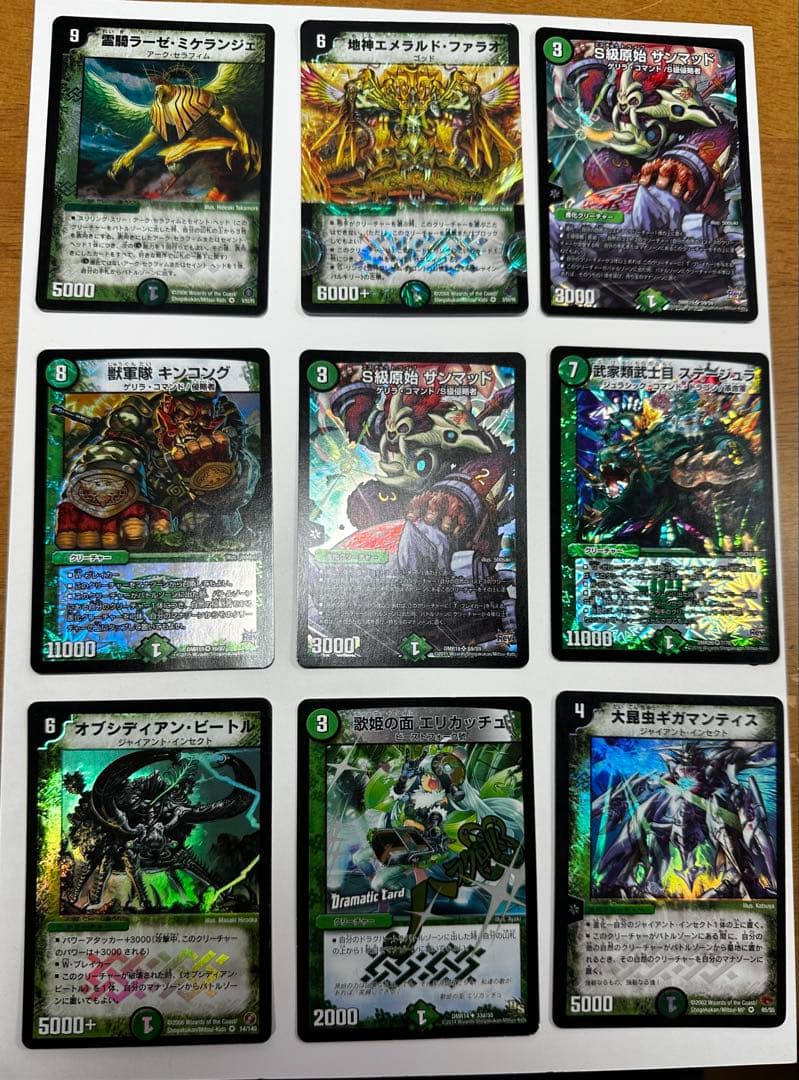 デュエルマスターズ 自然文明\"ホロカード\" 17枚（バラ売り可）