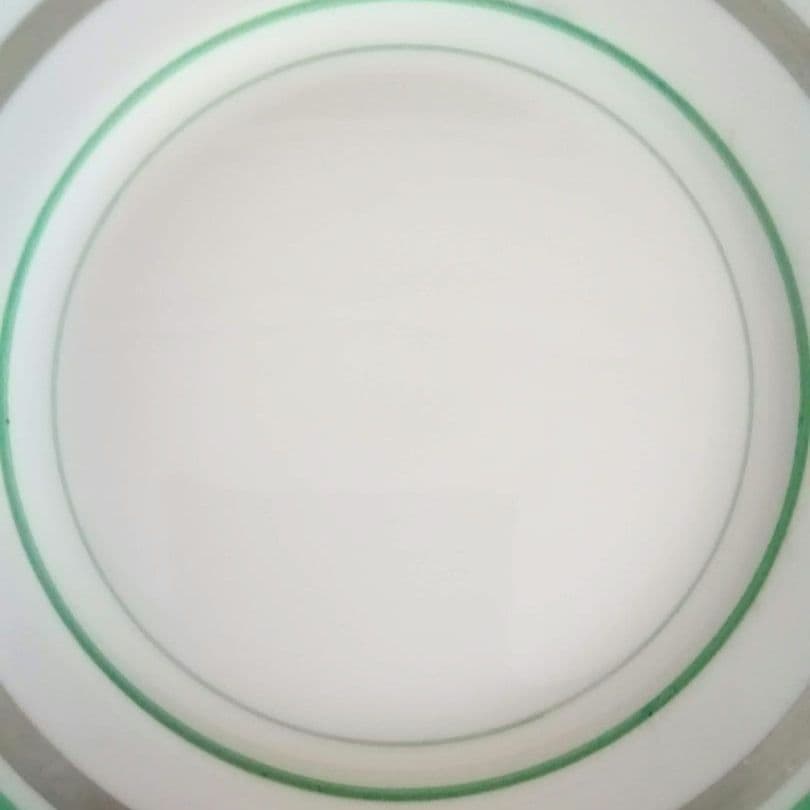 逸品　 シェリー　ケーキ皿　飾り皿　アールデコ　銀彩幾何学模様 1925年製