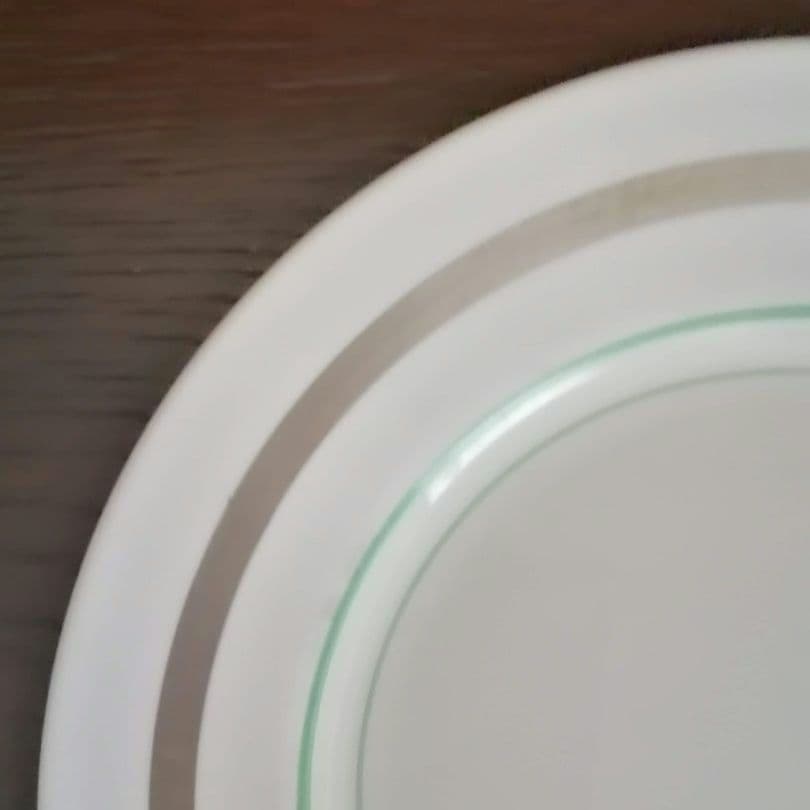 逸品　 シェリー　ケーキ皿　飾り皿　アールデコ　銀彩幾何学模様 1925年製