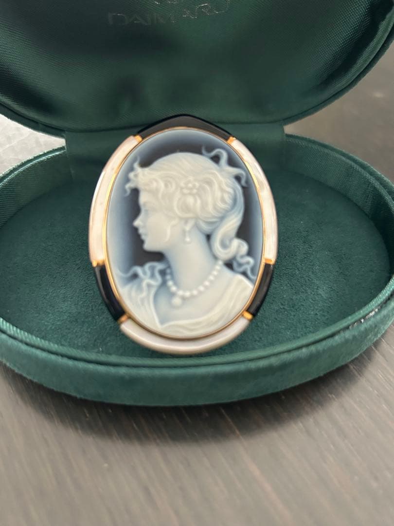 カメオ　ブローチ　K18 シエル　2WAY