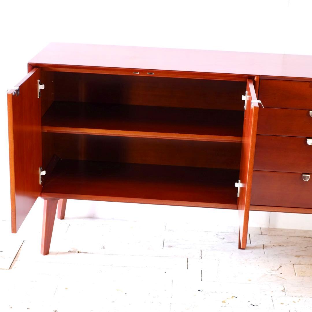 N 新品 160cm リビングボード キャビネット 北欧 ホテル仕様 収納