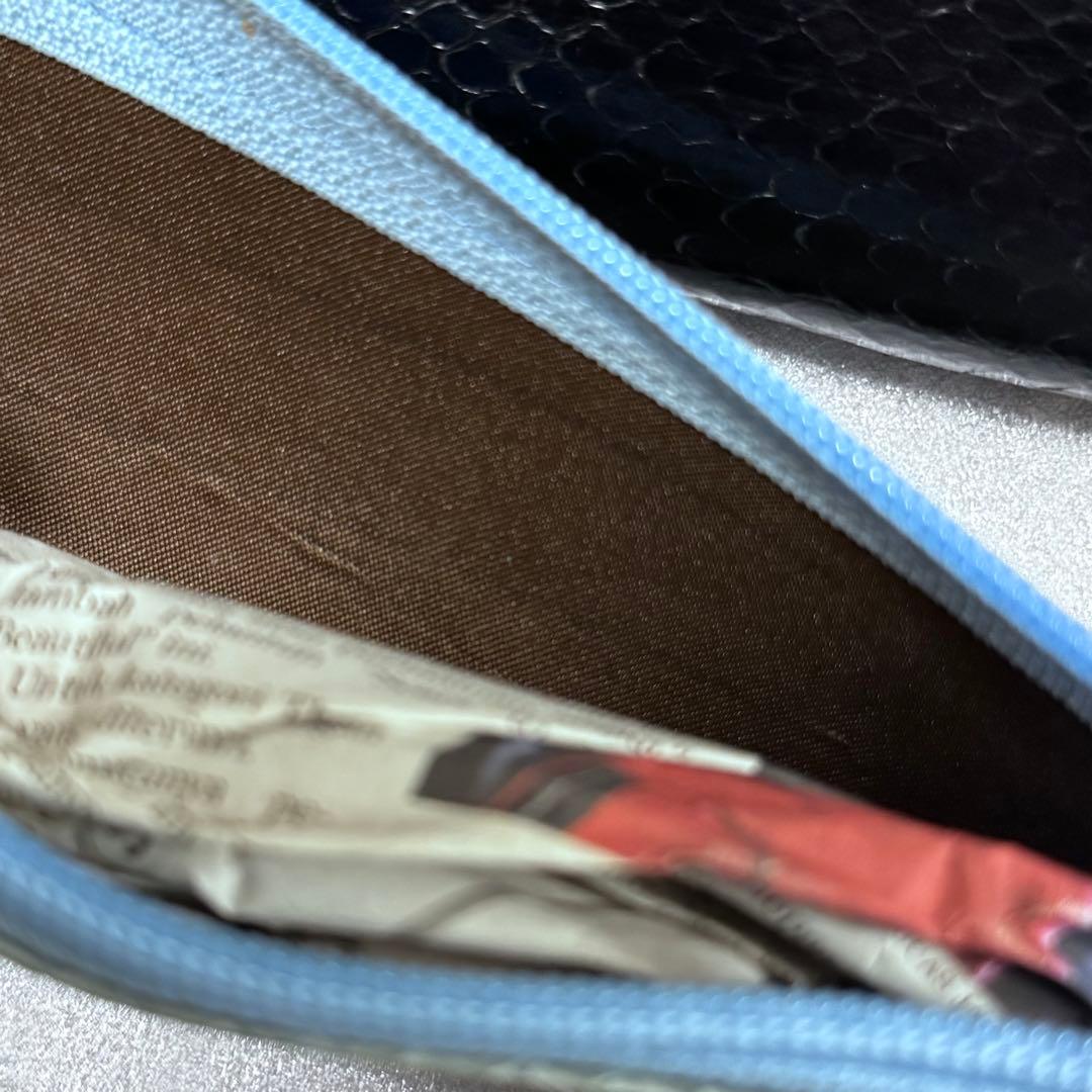 新品！蛇革ペンケース　筆箱　蛇革　小物入れ　ポーチ　まとめ売りケース付き