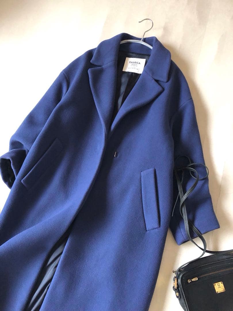 ユナイテッドアローズ上質カシミヤブレンドゆったりチェスターコート♪イタリア製生地