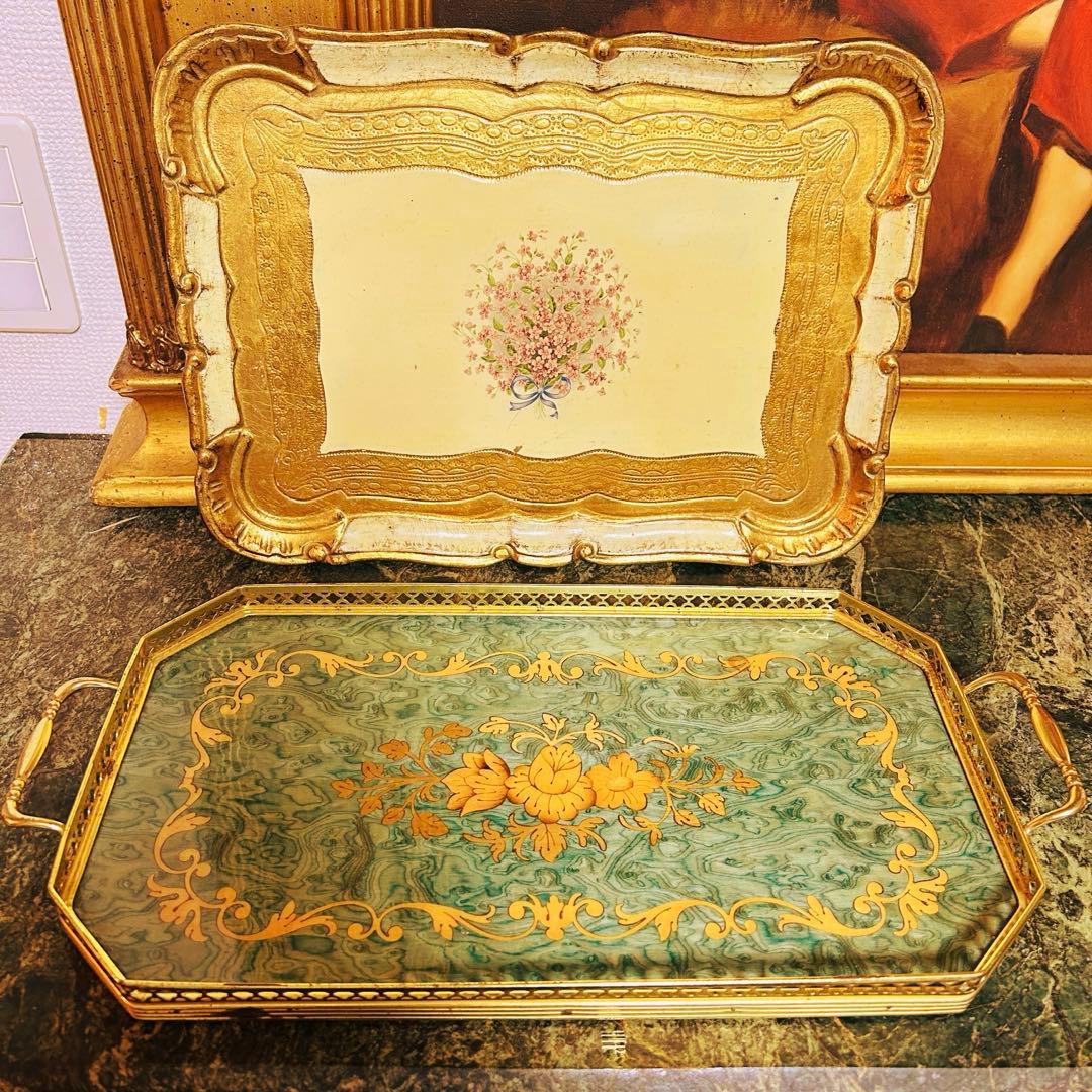 イタリア製　ビンテージ、アンティーク　ランプや小物セット