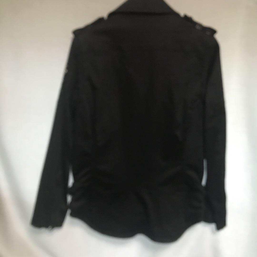 ROEN 10SS袖スカルスワロスネークレザー切替コットンライダースジャケット