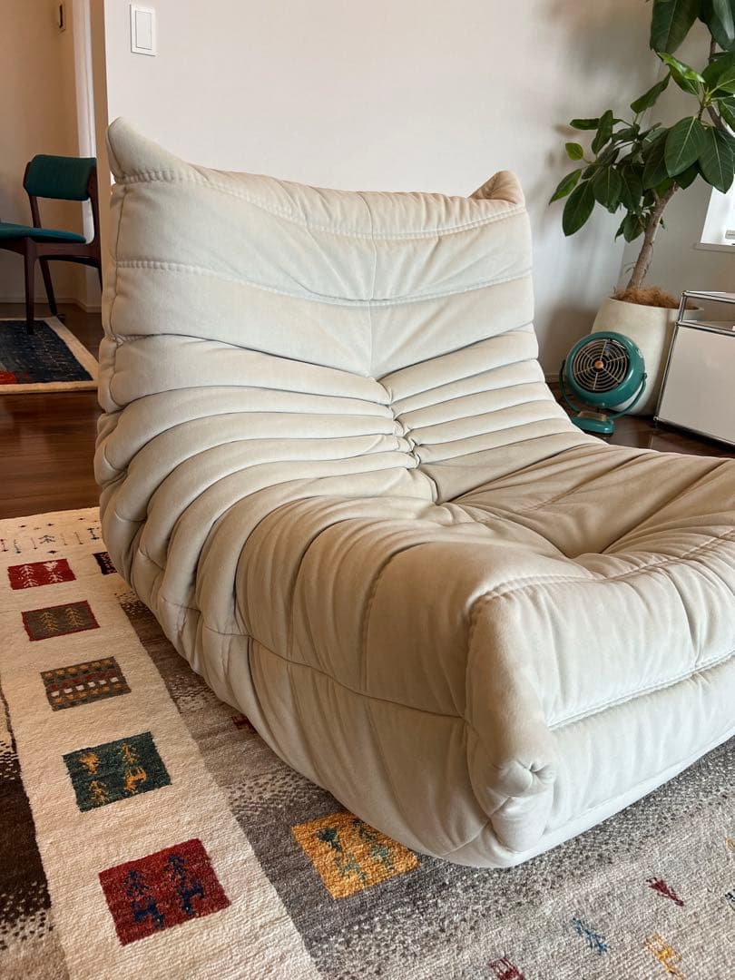 【極美品・保証書有り】1Pソファー リーン・ロゼ・トーゴ