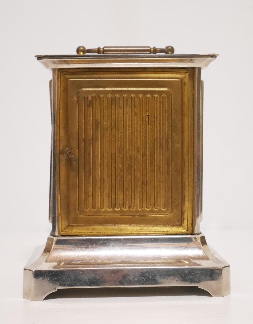 アンティーク★精工舎　オルゴール付　ゼンマイ式　置時計　木ケース付◆中古