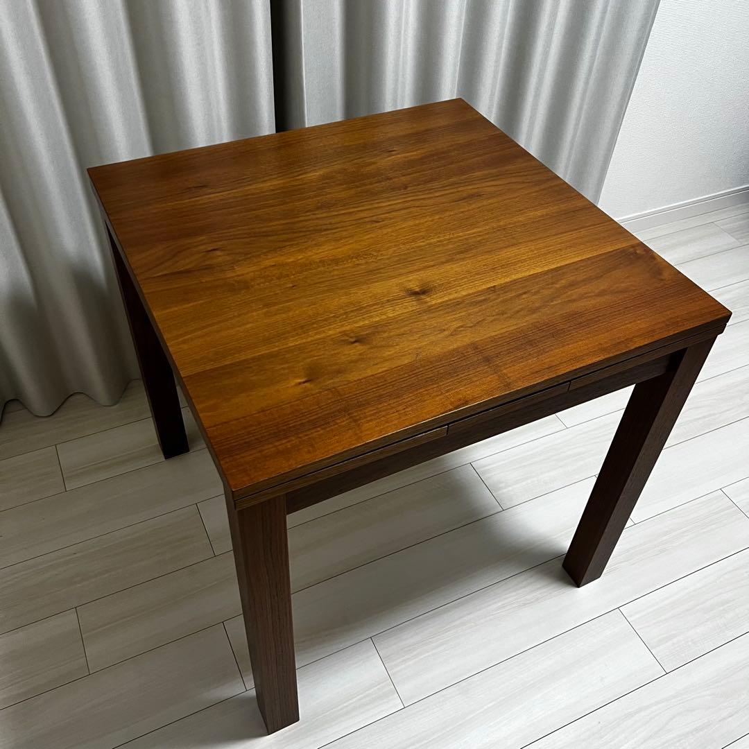 【美品】unicoTRITO(トリト)エクステンションテーブル伸長式ウォルナット