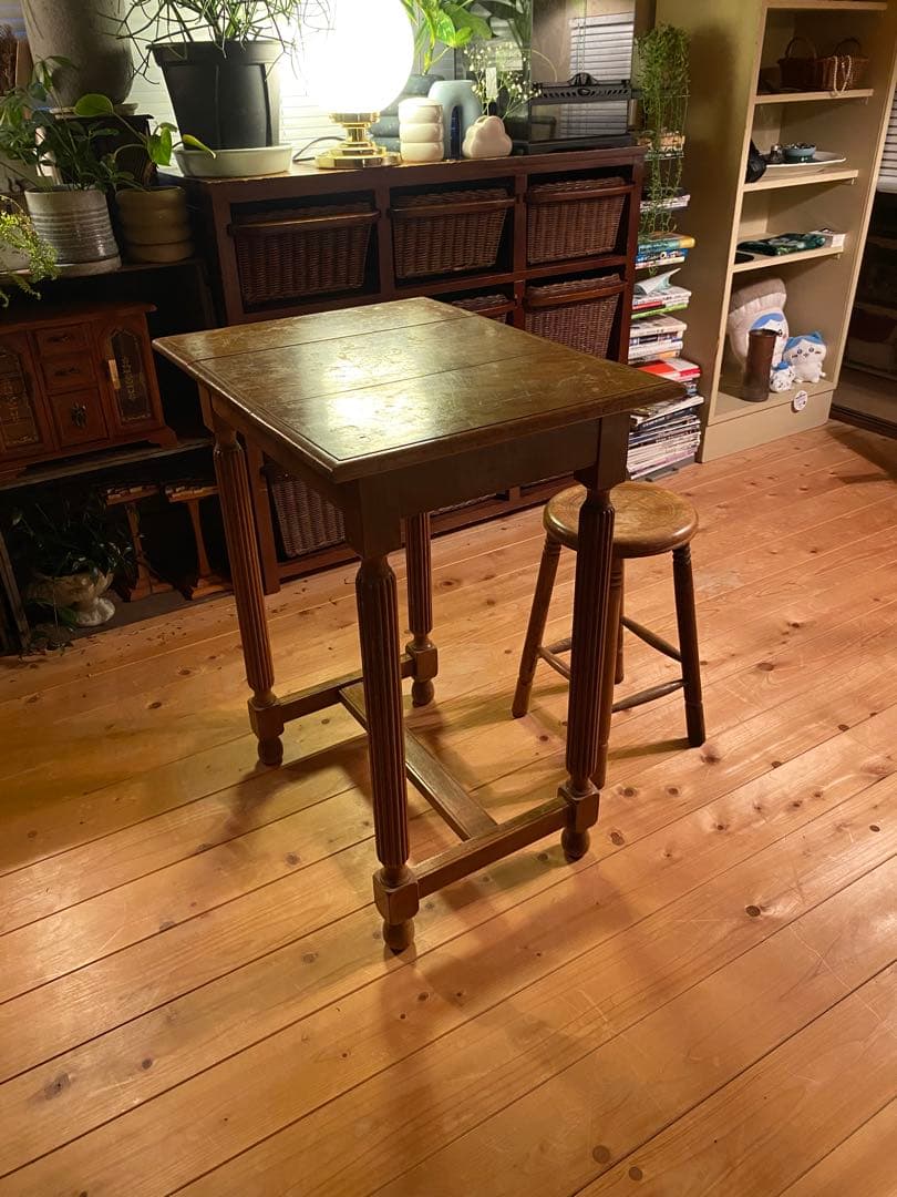 -antique-古道具 シャビー フレンチ テーブル 木製 ヴィンテージ