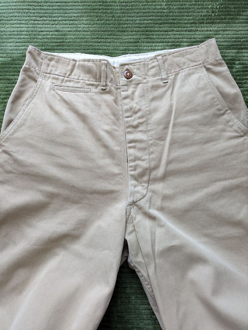40s 　50s vintage M-45　カーキ　チノパン us army