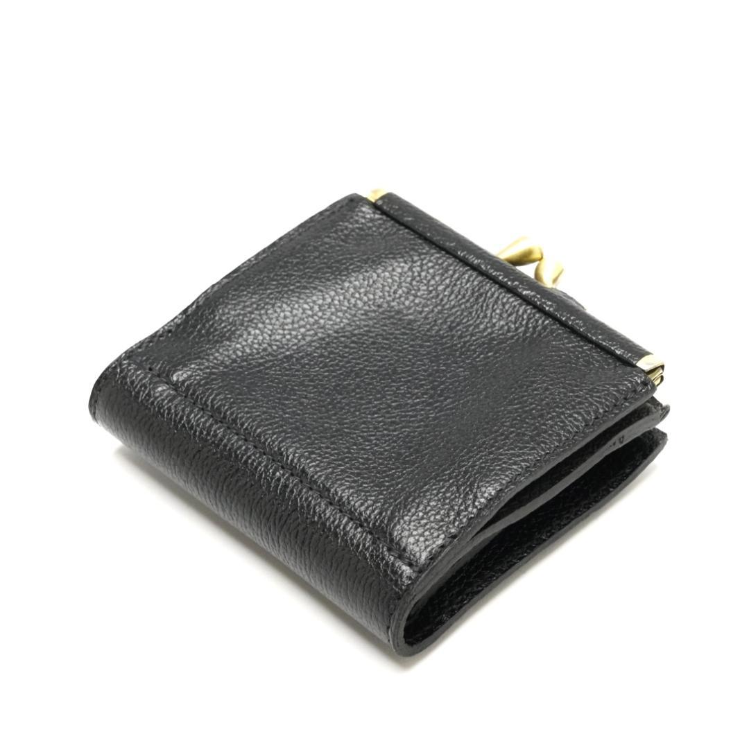 未使用 イルビゾンテ IL BISONTE がま口 二つ折り財布 コンパクト