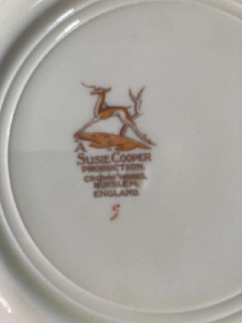 Susie Cooper スージークーパー　ドレスデンスプレイ　プレート　2枚