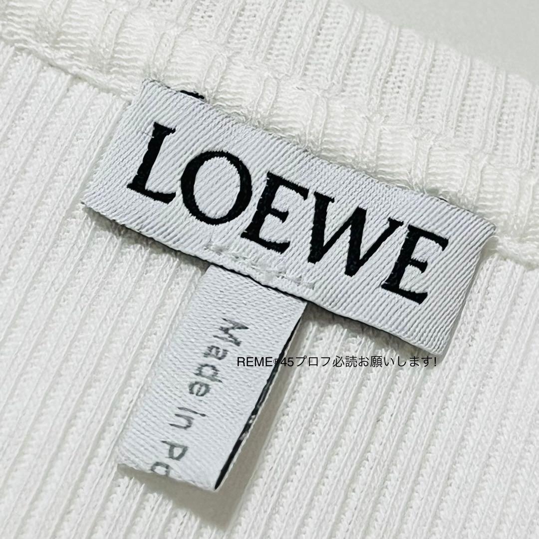 【未使用】正規品 LOEWE ロエベ クロップド アナグラム 刺繍 タンクトップ