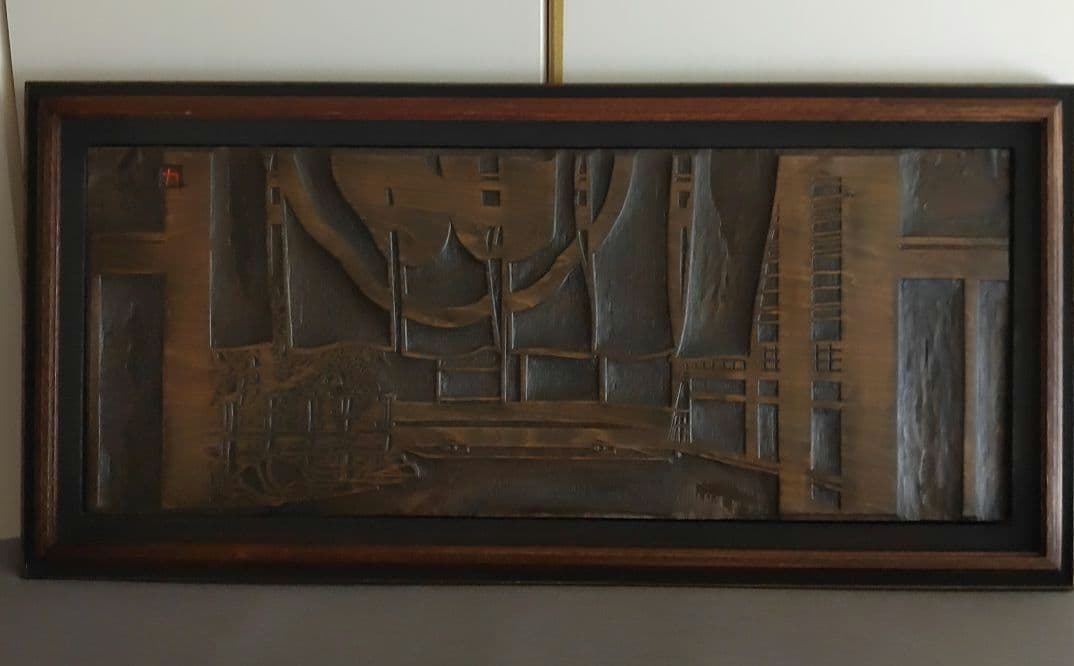 クリフトン·カーフ　版画＋モノクロ版画＋版木　希少3点セット額装込み　祇園一力亭