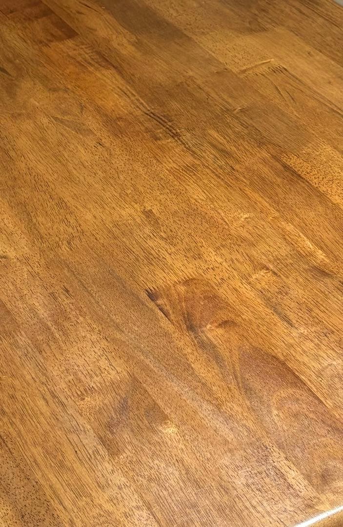 アンティーク風 無垢材 ダイニングテーブル（4人掛け・ブラウン）