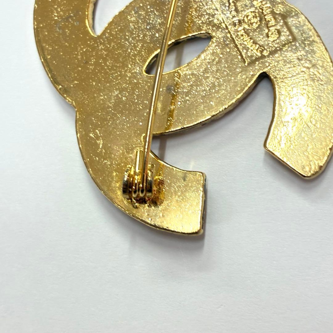 ∞CHANEL　シャネル　ココマーク　ラインストーン　ブローチ