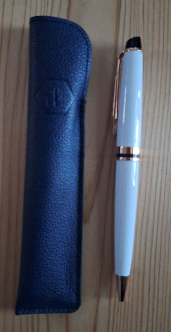 WATERMAN ホワイト ボールペン ケース付き