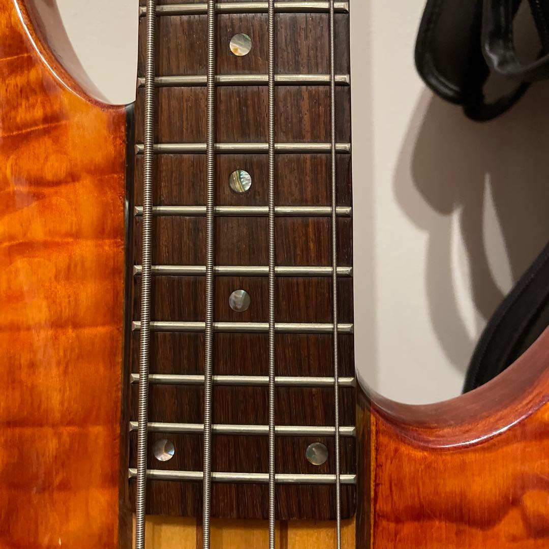 DEAN guitar ディーン Razor アンバー 4弦ベース 専用ケース付