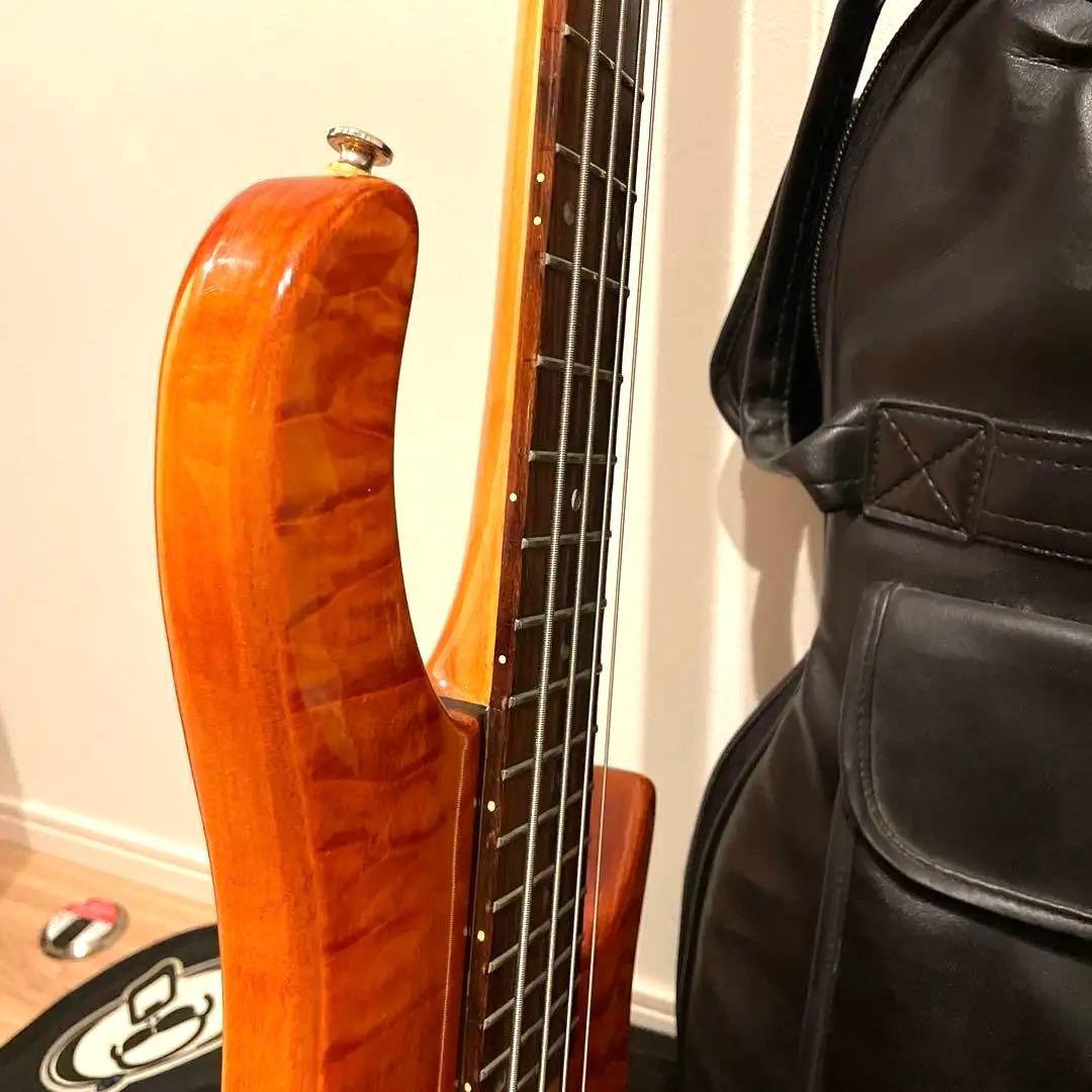 DEAN guitar ディーン Razor アンバー 4弦ベース 専用ケース付