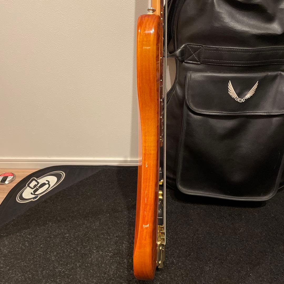 DEAN guitar ディーン Razor アンバー 4弦ベース 専用ケース付