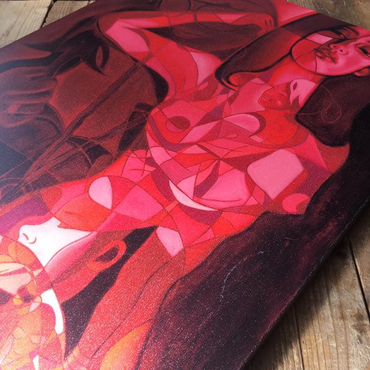 大型　アート　キャンパス　女性