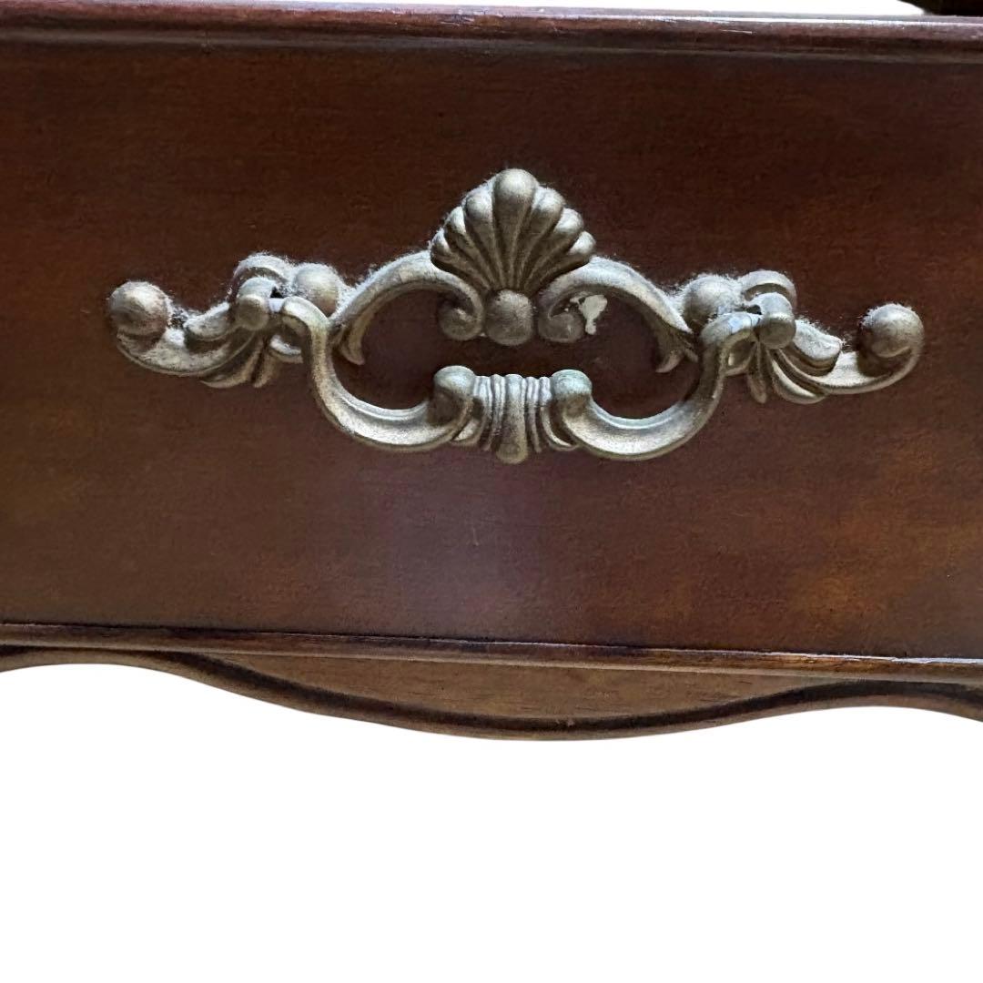 Ashley アシュレイ エンドテーブル 猫脚 ラスティックブラウン