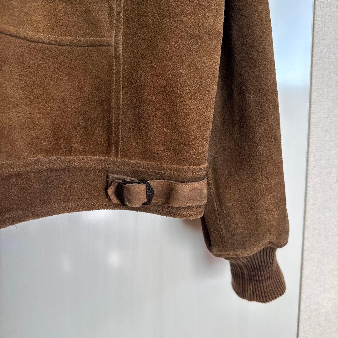 ダブルアールエル　RRL 熊ジャン　シアリング　スエード　L