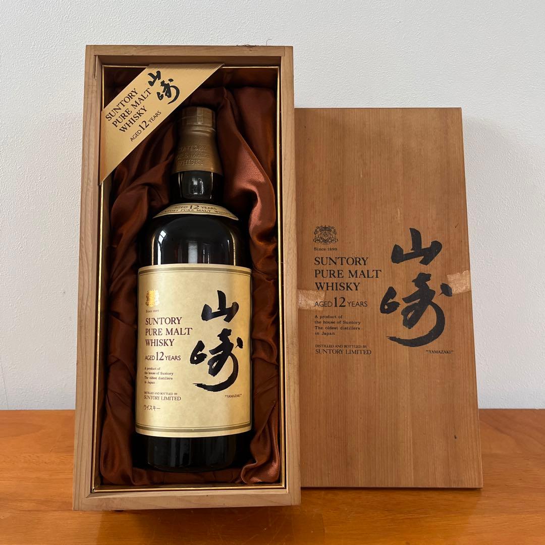 山崎サントリーピュアモルトウイスキー750ml SYA1N 木箱入り