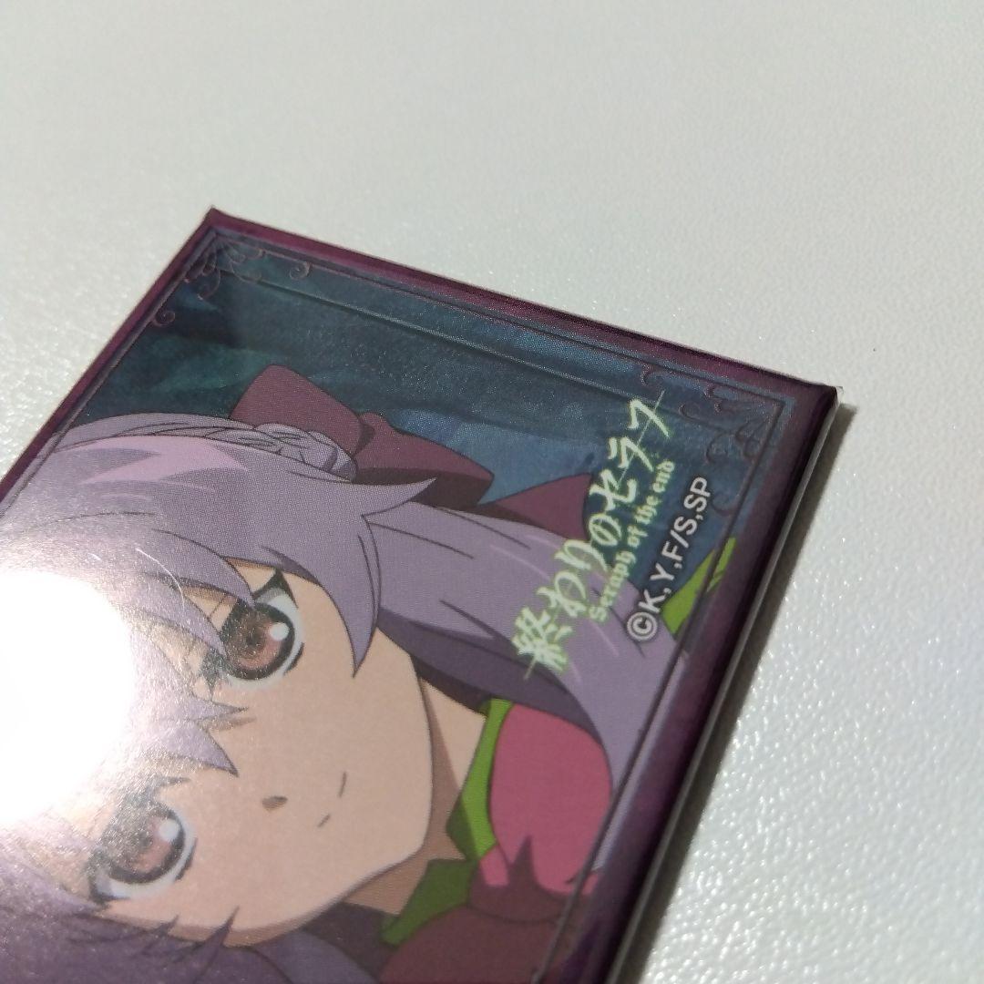 【終わりのセラフ】柊シノア 文教堂 アニメガ 限定 スクエア缶バッジ