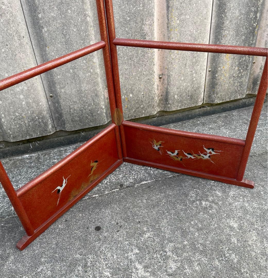 稀少/古道具/当時物/無垢材/木製/衣紋掛け/衣桁/着物掛け/27