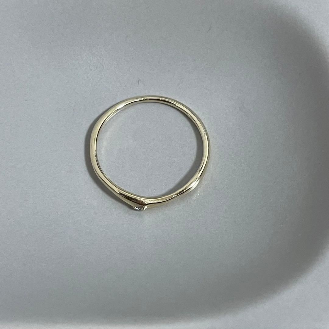 ete K10YG ペア ダイヤモンド リング 7号