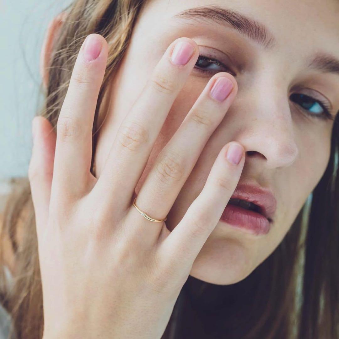 ete K10YG ペア ダイヤモンド リング 7号