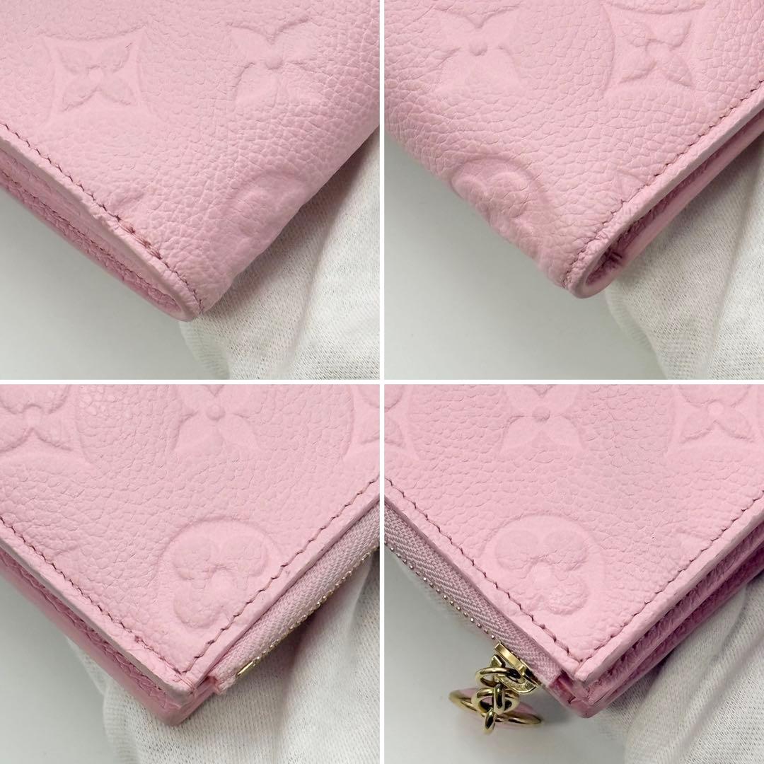 ✨超極美品 希少✨ルイヴィトン アンプラント リサ 二つ折り財布 コットンピンク
