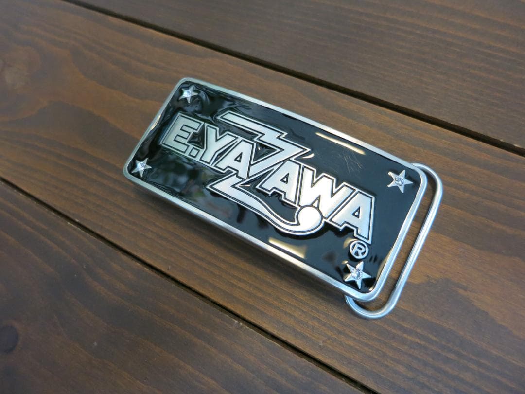 矢沢永吉さん　E.YAZAWA バックル 黒/銀