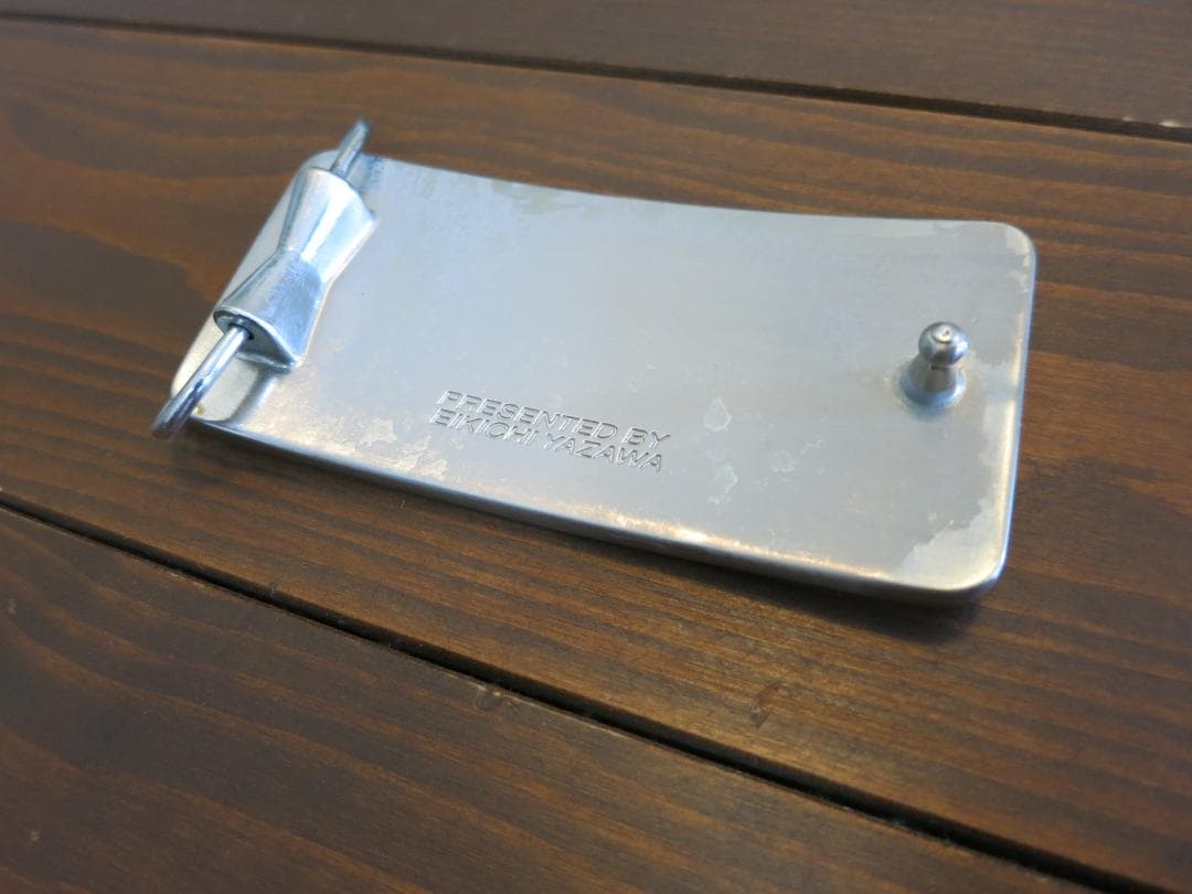 矢沢永吉さん　E.YAZAWA バックル 黒/銀