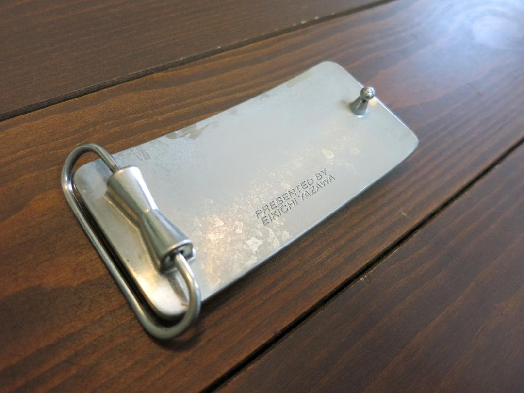 矢沢永吉さん　E.YAZAWA バックル 黒/銀