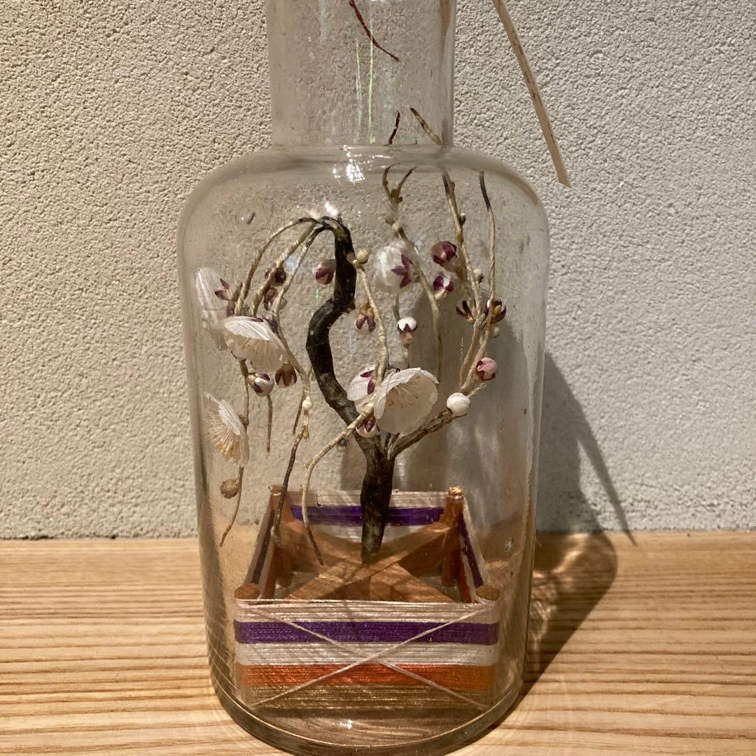 梅の木　瓶細工