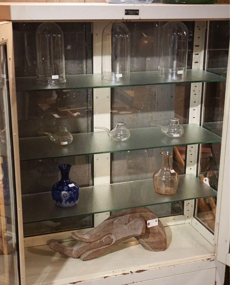 ケビント　ドクターキャビネット　ガラス棚　医療棚　ヴィンテージ