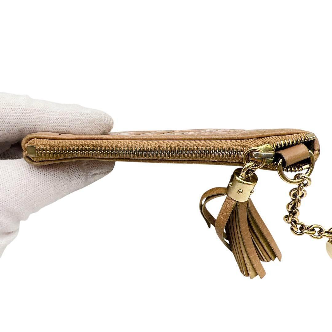 専用　GUCCI タッセル ベージュ キーリング ケース 6964