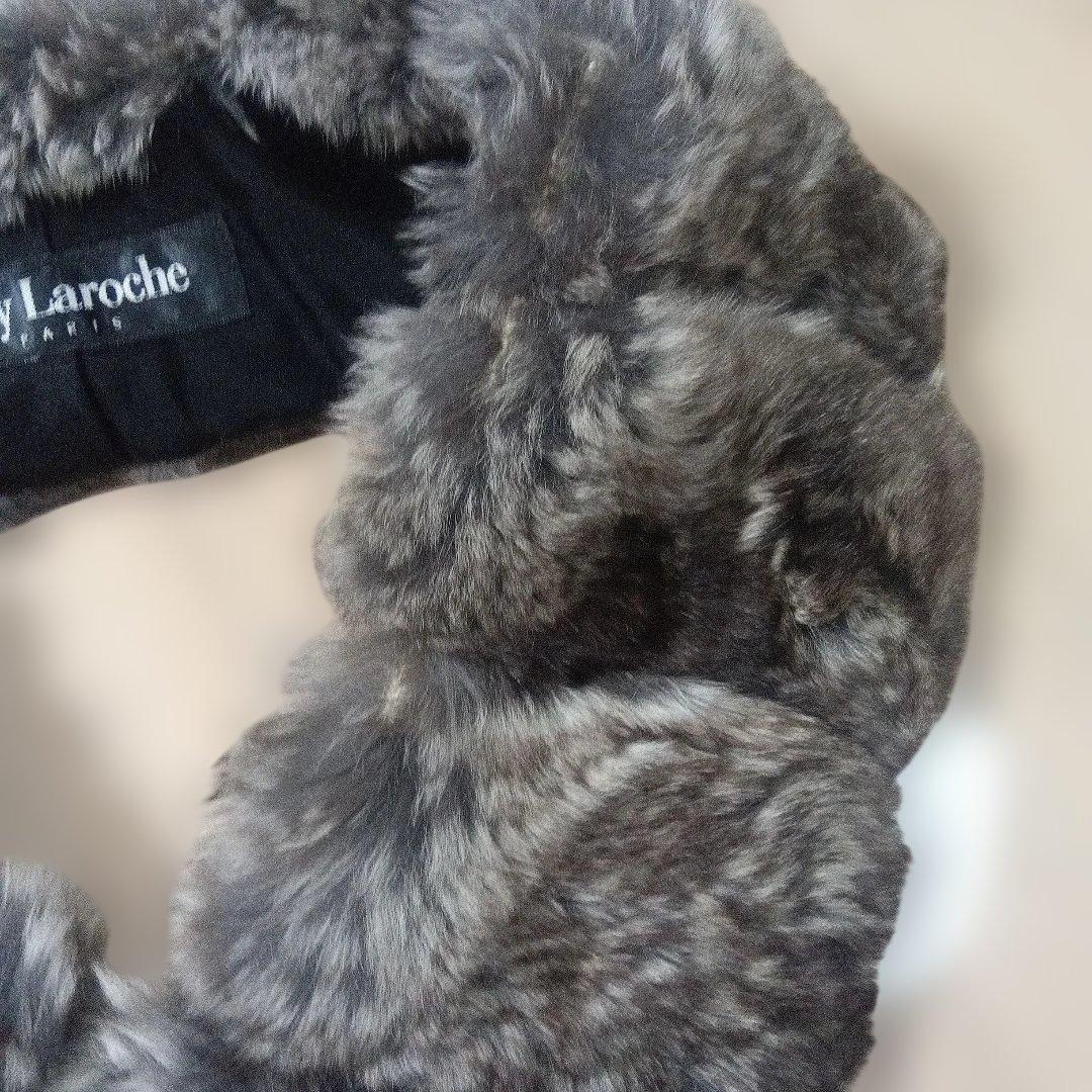 新品タグ付き☆　Guy Laroche 　チンチラ ファー マフラー　襟巻