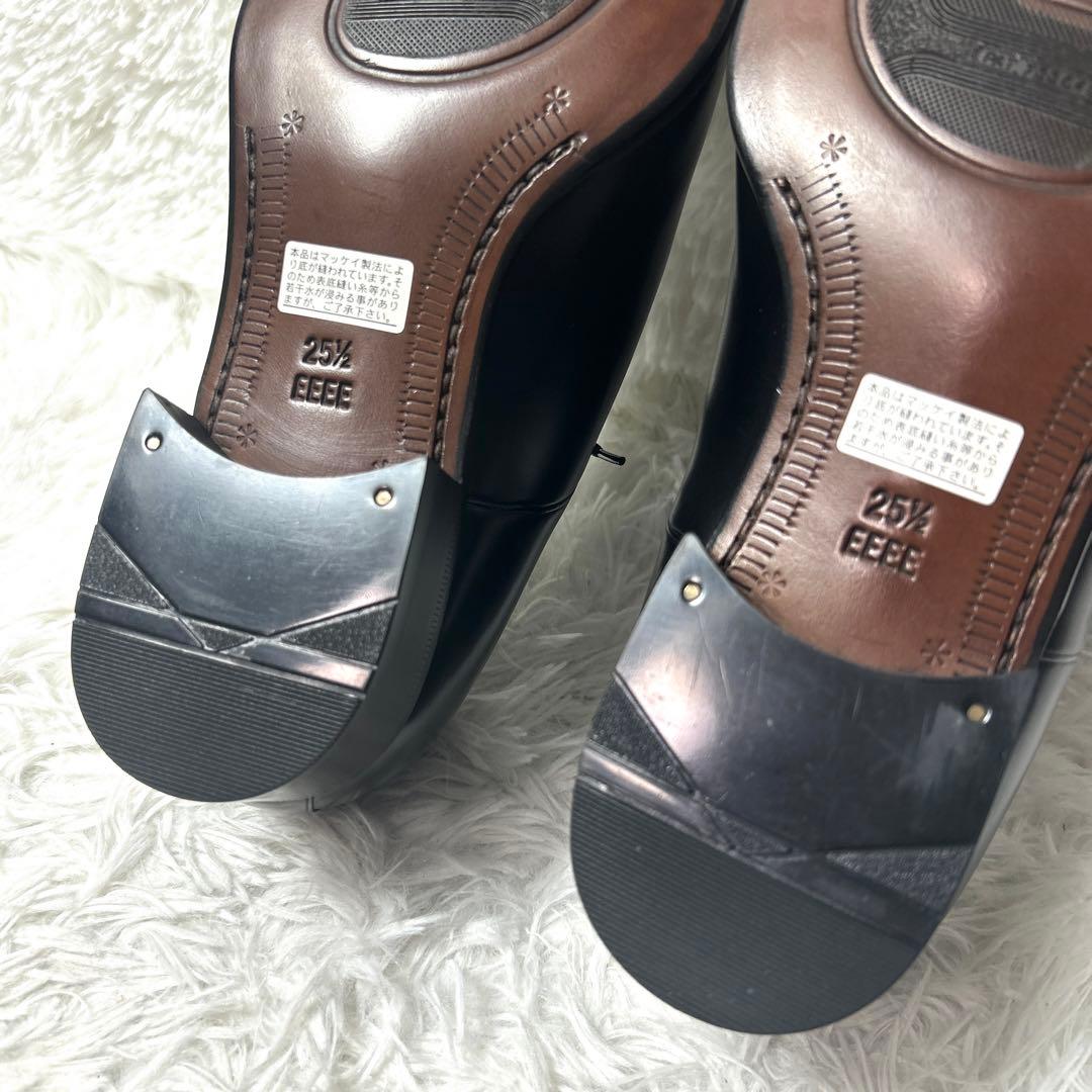 【未使用品】Marelli本革 ストレートチップ ビジネスシューズ 25.5cm