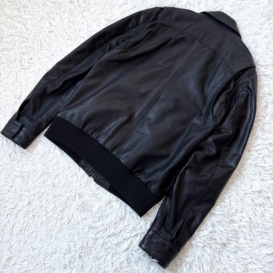 【入手困難✨】デンハム 裏地スカル レザージャケット ヤギ革 シングル S 美品