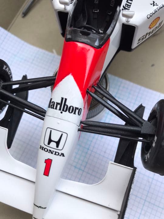 タミヤ　1/20 マクラーレン　MP4/7 ホンダ　完成品